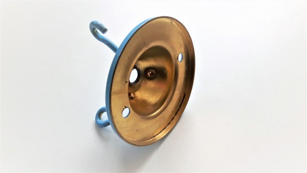 Blue triple lighting hook ceiling plate