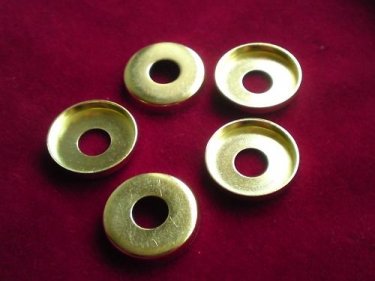 Chandelier Brass Pressed Washer 10mm Centre Hole Pack of 5