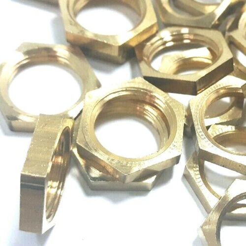 M13 BRASS HEXAGON NUTS 13MM METRIC THREAD 3MM DEPTH 