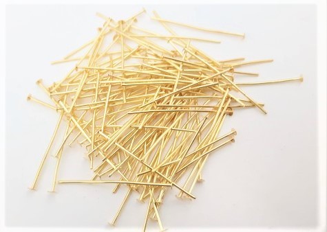 Brass Chandelier Pins 30mm x 0.8mm 