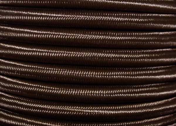 3 core round braided brown period wire Silk Flex Electrical Cable 0.5mm