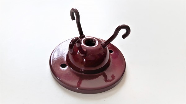 Triple ceiling hook Burgundy