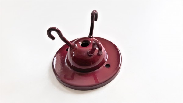 Triple ceiling hook Burgundy