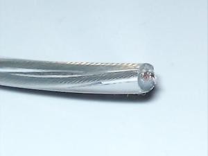 2 Core Clear Round Lighting Cable 0.50mm PACK OF SHORT LENGTHS