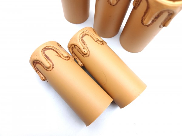 Candle Tube Antique Drip Plastic 70mm x 27mm 