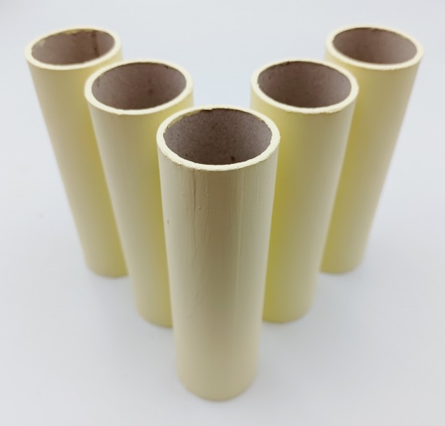 Candle Tubes cream Tube Card 100mm x 26mm
