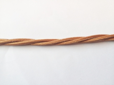 Braided silk flex silk woven electric cable in Copper 0.75mm