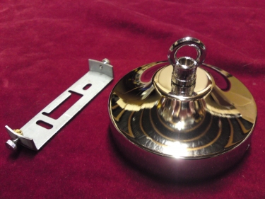 Ceiling Rose In Chrome For Chandeliers With Closed Hook And Fixing