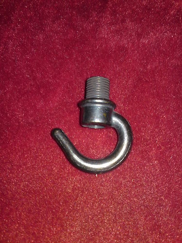 chandelier hook open hook aged bronze effect 10mm male thread