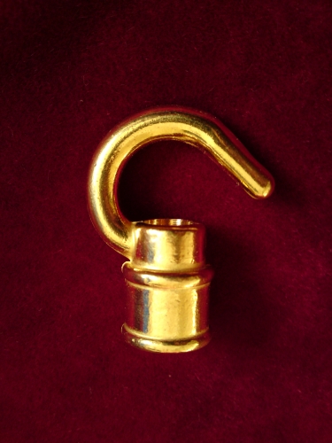 chandelier hook open hook brass 10mm female thread 