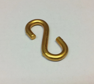 gilded and varnished STRONG GALVANIZED OPEN S HOOK