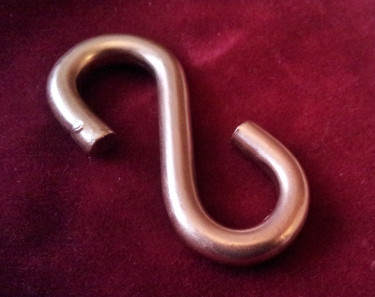 copper gilded and varnished STRONG GALVANIZED OPEN S HOOK