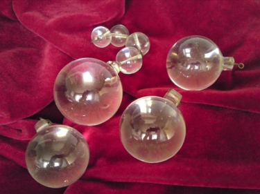 Victorian Clear Plain Chandelier Bottom Ball Various Sizes