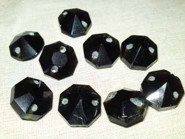 Black Crystal Chandelier Buttons