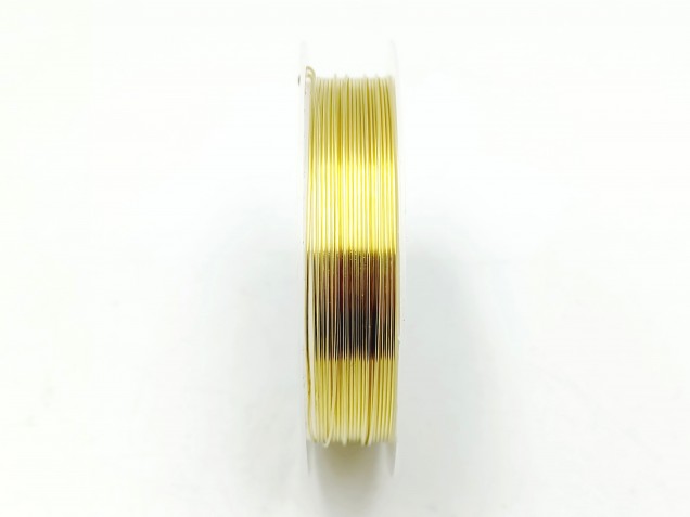 chandelier wire gold coloured copper 0.6mm x 6.5 metres