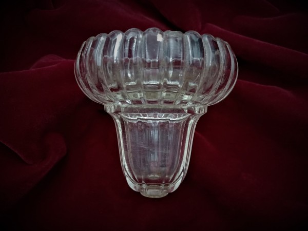 Chandelier pressed glass bottom bowl