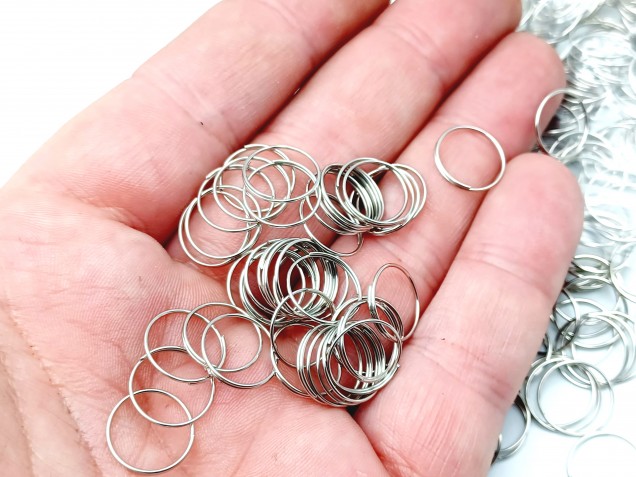 Chrome Chandelier Connecting Rings 11mm 50g Approx =520 Rings