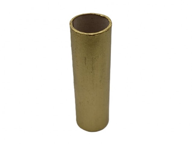 Candle Tubes Classic Gold Tube Card 100mm x 26mm  PACK OF 3