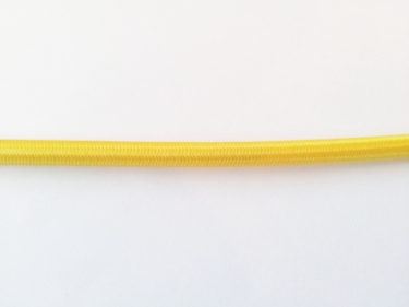 SILK BRAIDED 3 CORE ROUND FLEX ELECTRIC LIGHTING PERIOD CORD BUTTERCUP YELLOW 0.50 MM