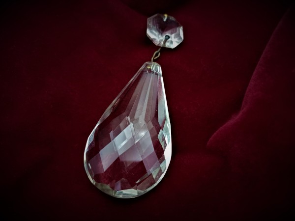 Crystal Edwardian chandelier pear drop 115mm height 