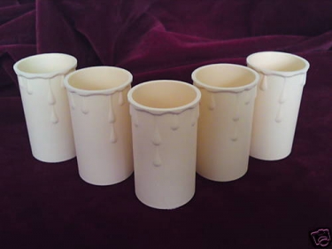 Candle Tube Cream With Drip 70mm X 37mm