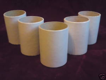 Candle Tubes White Tube Card 60mm x 40mm