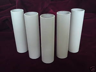 Candle Tube White Tube Plastic 85mm x 24mm