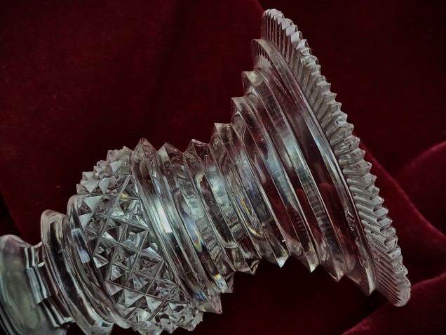 Cut glass candle cup by John blades C1790