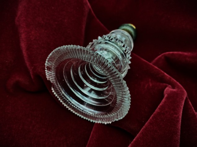 Cut glass candle cup by John blades C1790