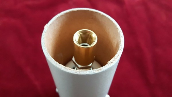 E27 3 part white lamp holder and candle tube white drip card to fit 95mm x 39mm 