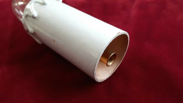 E27 3 part white lamp holder and candle tube white drip card to fit 95mm x 39mm 