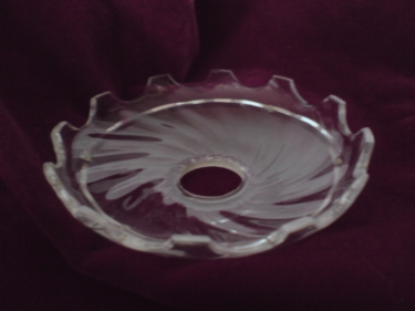 Vintage chandelier glass saucer