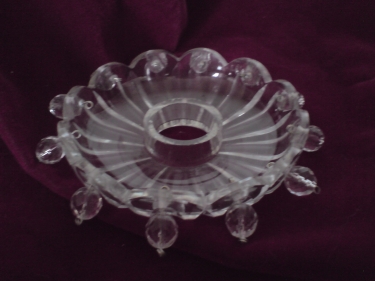 Large vintage chandelier glass saucer