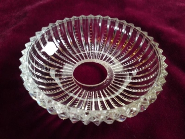 vintage chandelier glass pan