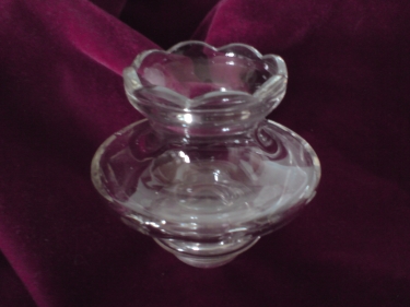Vintage chandelier glass bowl wax catcher cup