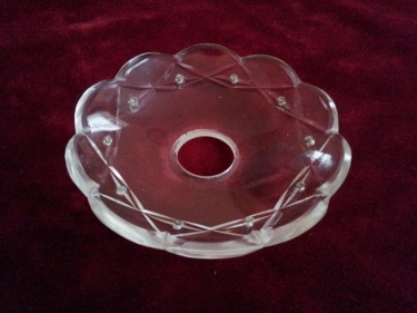vintage Bobeche  -  drip pan