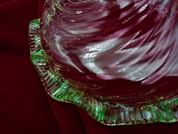 Pink and Green Murano Chandelier Bottom Bowl