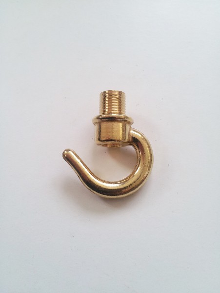 chandelier hook open hook brass 10mm male thread 