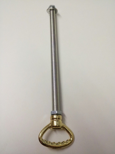PLATE BRASS Ceiling balancing hoop with threaded stem 