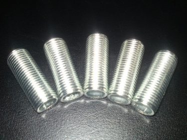 5 x M10 x 25mm Zinc Plated Allthread rod