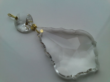 DECORATIVE CRYSTAL CHANDELIER DROP AND BUTTON READY TO HANG