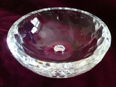 LARGE CHANDELIER CRYSTAL BOTTOM BOWL NO PIN HOLES
