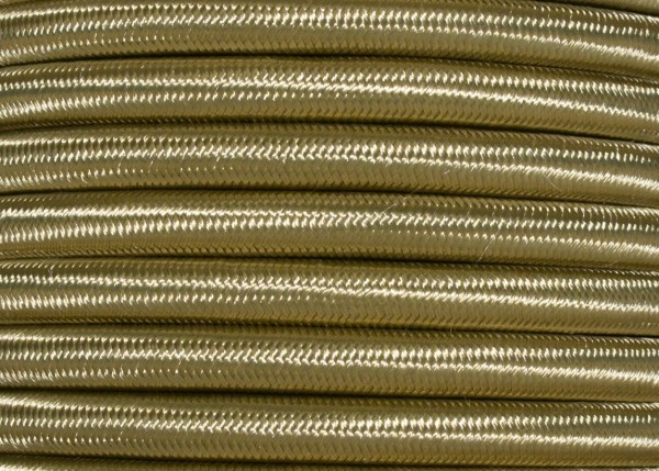 100 METRES of 3 CORE ROUND OVERBRAID NUGGET ELECTRIC FLEX 0.50MM