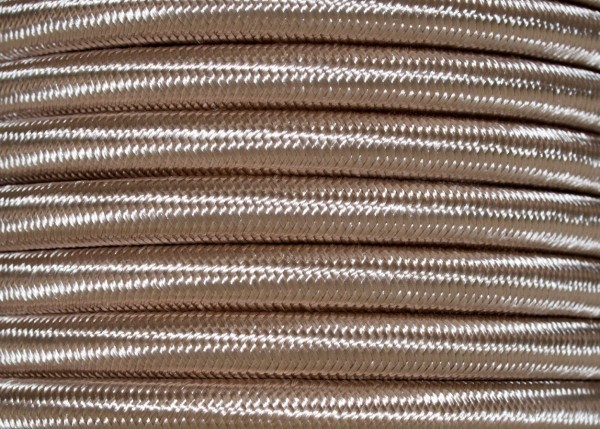 100 METRES of 3 CORE ROUND OVERBRAID PIGEON ELECTRIC FLEX 0.50MM