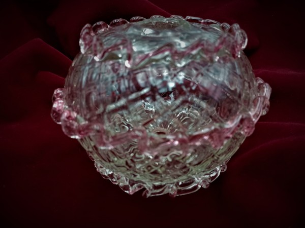 Pink and Clear Murano Chandelier Stem Break
