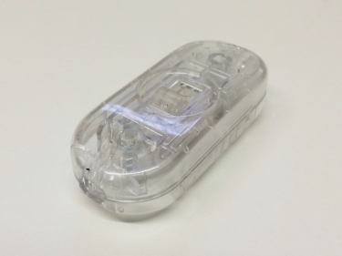 Inline Torpedo lamp switch SLIDE SWITCH 2 core CLEAR transparent - table lamp