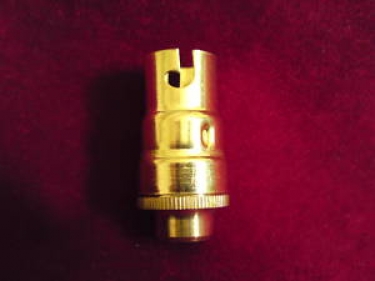 candle lampholder SBC - B15 brass finish 10MM thread