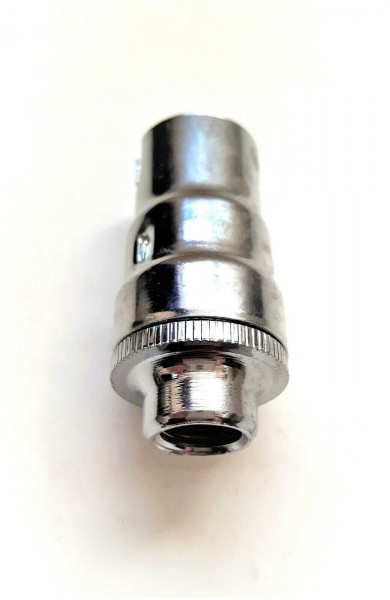 chrome plated small bayonet cap lampholder brass 10MM thread (slim)