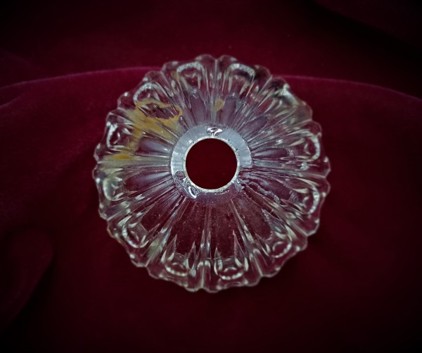 Small Chandelier Pressed Glass Bottom Bowl