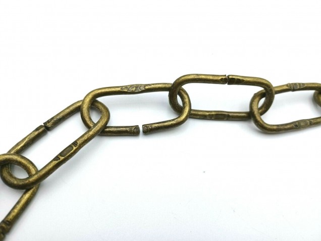 Aged English Brass Effect Chandelier Chain